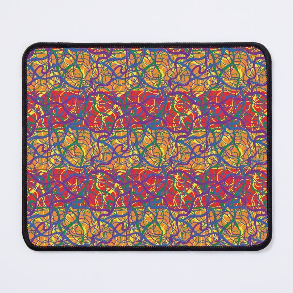 Item preview, Abstract vibrant and bright rainbow repeat pattern designed and sold by Zitality.