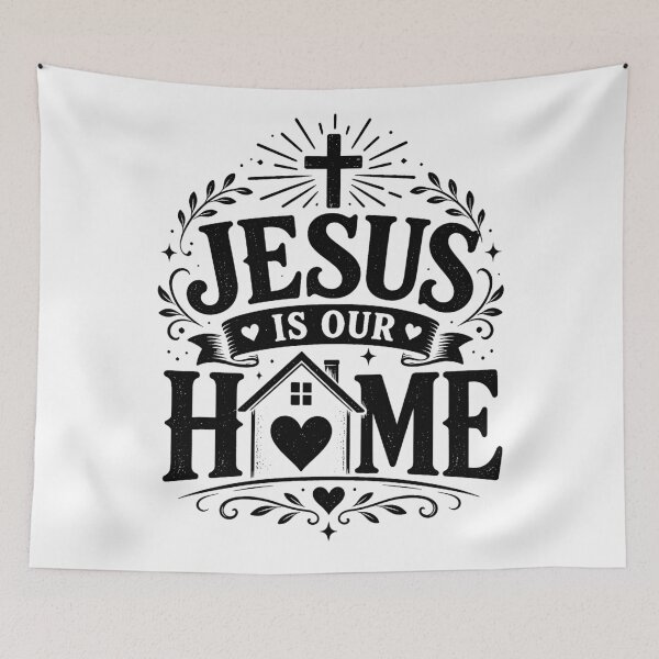 Item preview, Jesus Is Our Home - Black Design designed and sold by MoriaStore.