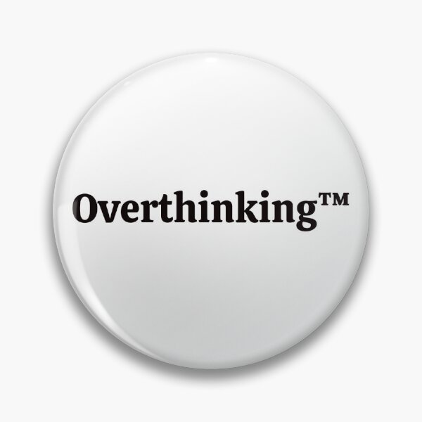 Item preview, Overthinking. Sticker designed and sold by rebel-store21.