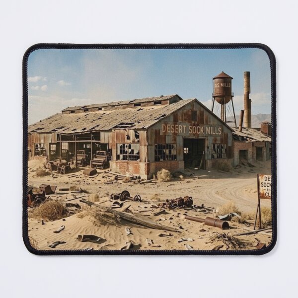 Item preview, Abandoned Sock Factory in the Desert designed and sold by Uniqueartai.