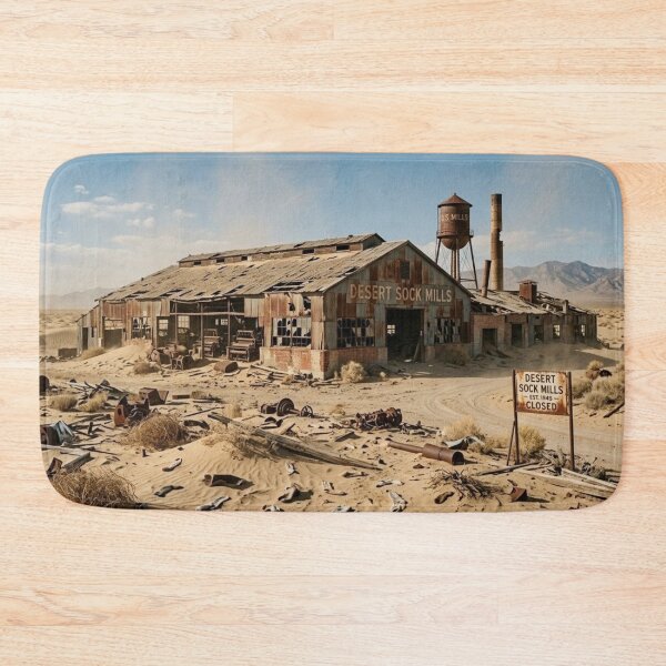 Item preview, Abandoned Sock Factory in the Desert designed and sold by Uniqueartai.