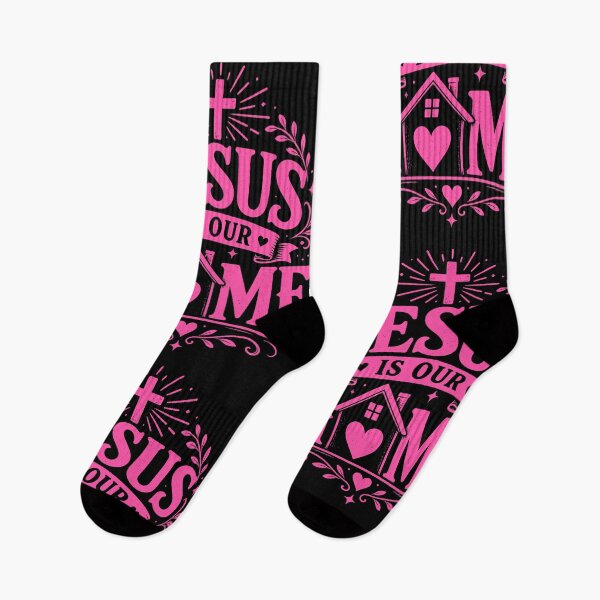 Item preview, Jesus Is Our Home - pink Design designed and sold by MoriaStore.