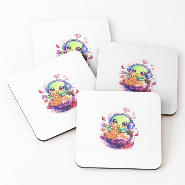 Item preview, Spicy Ramen Alien Sticker  designed and sold by blossomfun.