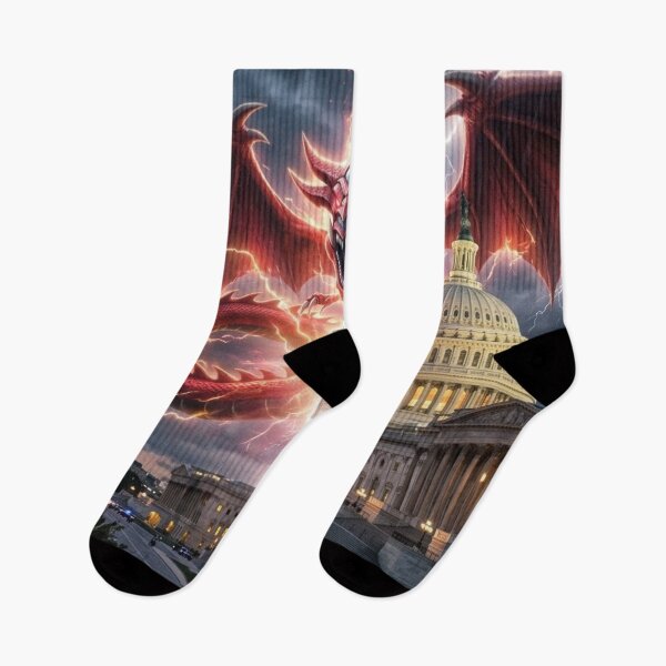 Item preview, Egyptian God Dragon Storming the White House designed and sold by Uniqueartai.