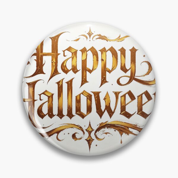 Item preview, Luxury Gold Happy Halloween Gothic Typography designed and sold by AwakenFah.