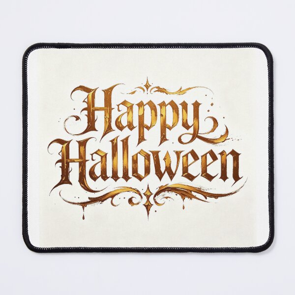 Item preview, Luxury Gold Happy Halloween Gothic Typography designed and sold by AwakenFah.