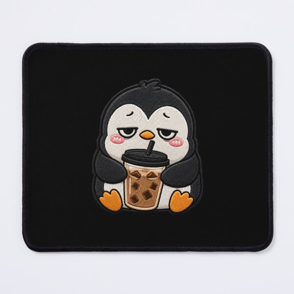 Item preview, Tired Penguin Embroidery Patch Cute Kawaii designed and sold by ColorSplash123.