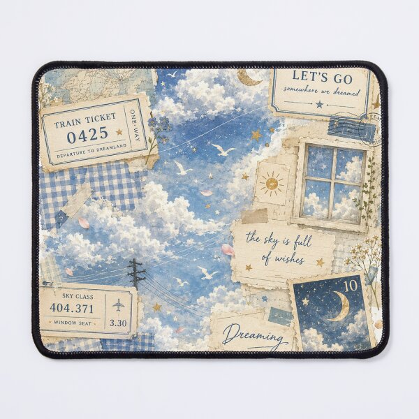 Item preview, Cozy Dreamy Sky Scrapbook Collage designed and sold by Morivelle.