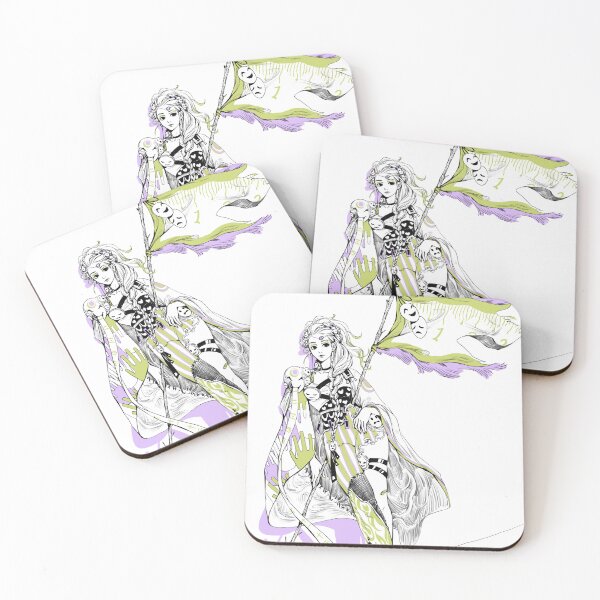Item preview, Modern Muse - Quick Sketch No.03 (Green & Purple) designed and sold by L-Art-Design.