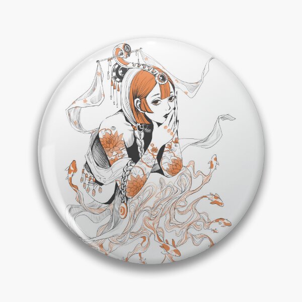 Item preview, Modern Muse - Quick Sketch No.02 (Orange) designed and sold by L-Art-Design.