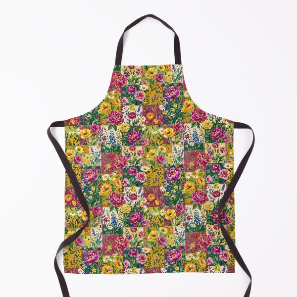 Item preview, Eclectic Patchwork Floral Pattern Folk Art designed and sold by SplashTastic.