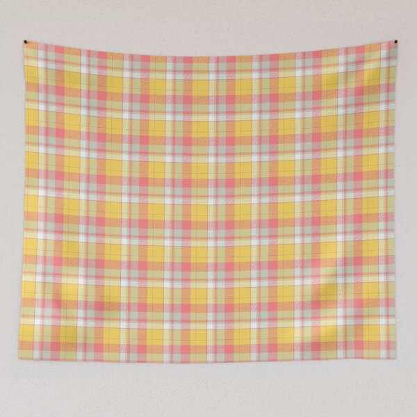 Item preview, Textured plaid yellow  designed and sold by Boy and Belugee.