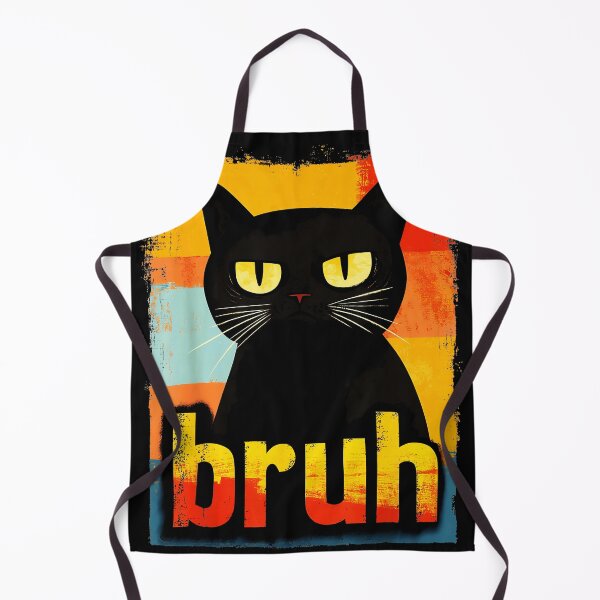 Item preview, Bruh Black Cat Meme Funny Feline Lover designed and sold by SanTiOmal.