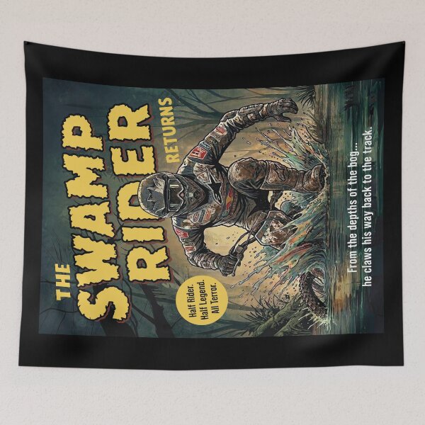 Item preview, Motocross - The Swamp Rider Returns - Dirt Bike Racing designed and sold by RaceDayRags.