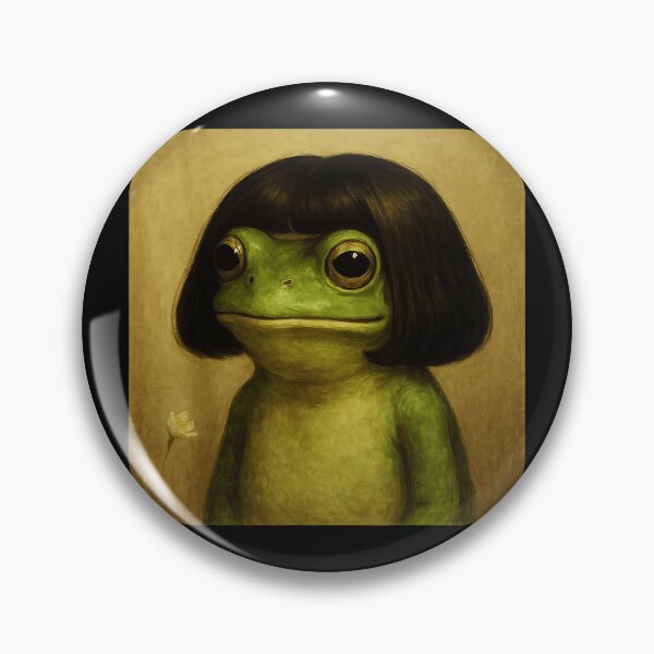 Item preview, Frog With Bob Cut Amphibian Animal Lover Unique Gift designed and sold by SanTiOmal.