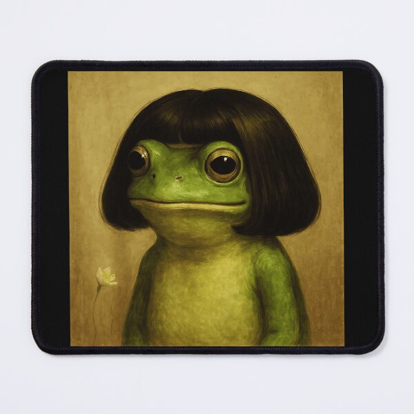 Item preview, Frog With Bob Cut Amphibian Animal Lover Unique Gift designed and sold by SanTiOmal.