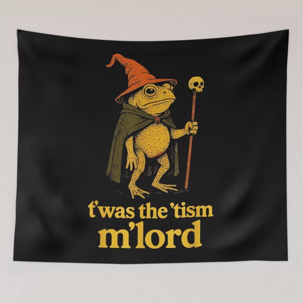 Item preview, T'was The 'Tism M'lord Neurodivergent Autistic Fantasy Wizard designed and sold by SanTiOmal.