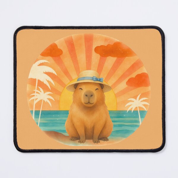 Item preview, Sunny Beach Capybara designed and sold by Ivy-Triggs.