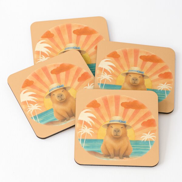 Item preview, Sunny Beach Capybara designed and sold by Ivy-Triggs.