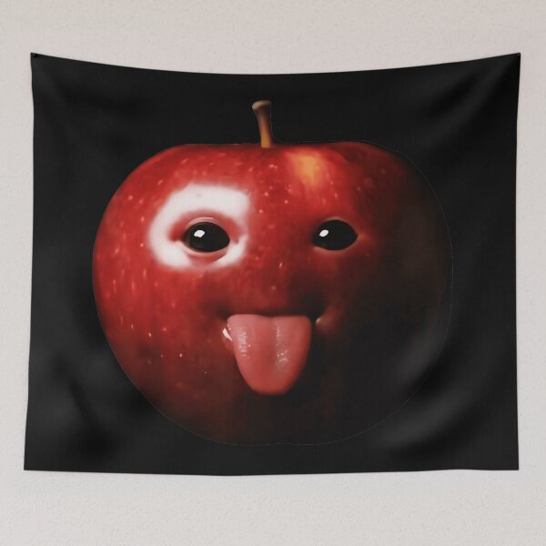 Item preview, Funny Goofy Apple Tongue Out designed and sold by SanTiOmal.