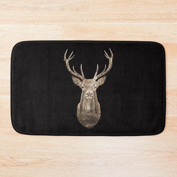 Item preview, Sepia Stag Forest Double Exposure designed and sold by AwesomeBeyondLimits.