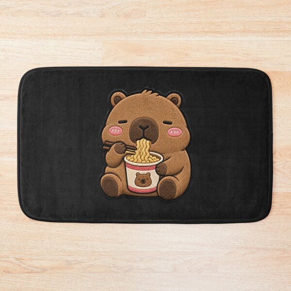 Item preview, No Thoughts Capybara Embroidery Patch Cute designed and sold by ColorSplash123.