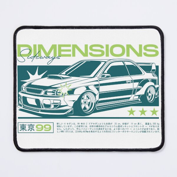 Item preview, Dimensions Sideways - JDM Rally Sedan Tokyo 99 Street Car Poster designed and sold by Pupung oktavian.