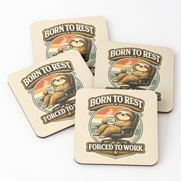 Item preview, Born To Rest Forced To Work designed and sold by Stikaro.