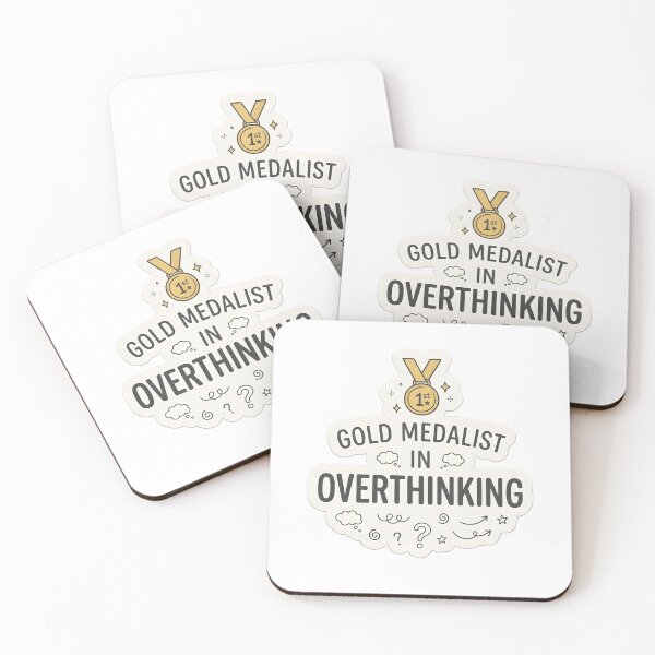 Item preview, Gold Medalist in Overthinking designed and sold by OVERRIDESTUDIOS.