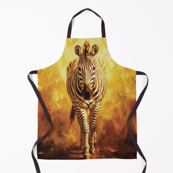 Item preview, Golden Zebra Safari Oil Painting designed and sold by RamyGallery.