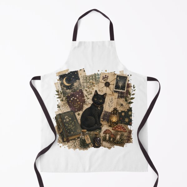 Item preview, Mystical Black Cat Scrapbook Collage designed and sold by Morivelle.