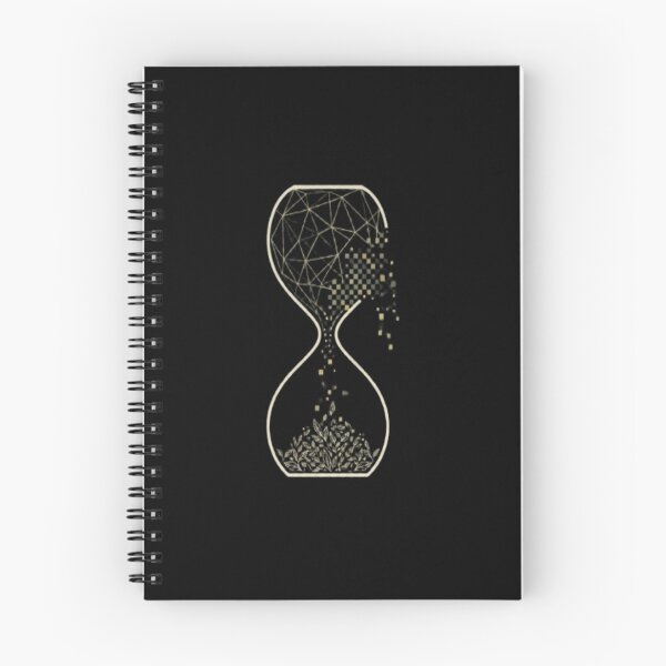 Item preview, Time Transformation Digital to Nature Hourglass Art designed and sold by Inkfino.
