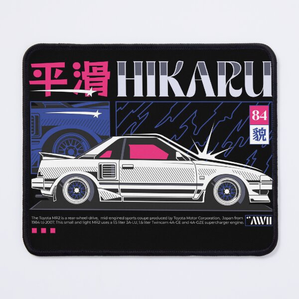 Item preview, 平滑 Hikaru - JDM Mid Engine Sports Coupe 84 Side Profile Poster designed and sold by Pupung oktavian.