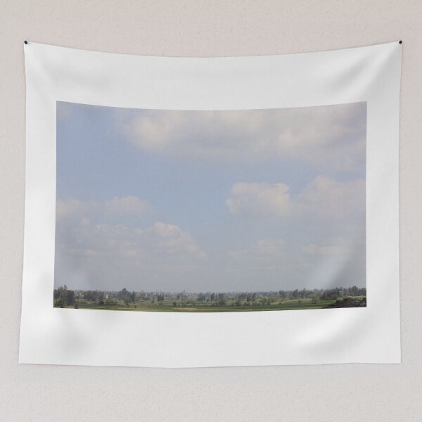 Item preview, Soft Sky Gradient Over Green Landscape designed and sold by diabphotography.