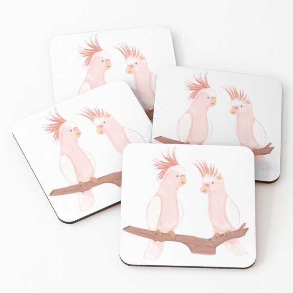 Item preview, Pink Cockatoo Bird Illustration designed and sold by beachlifeshop.