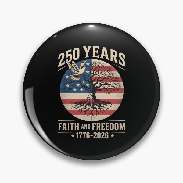 Item preview, 250 Years Faith Freedom Tree Cross 250th Anniversary USA designed and sold by TyraYoung.