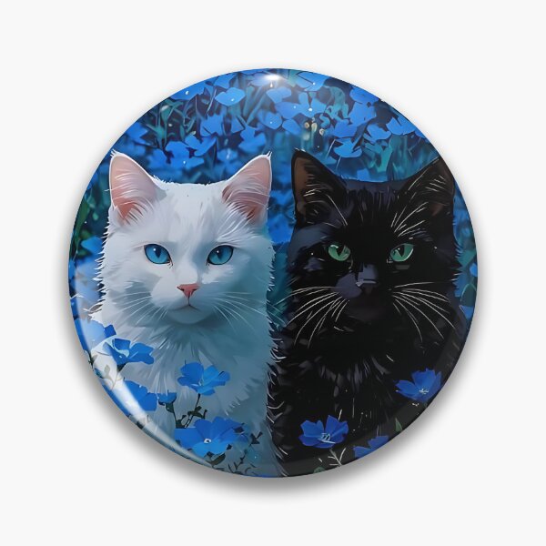 Item preview, Cats among the heavenly flowers designed and sold by VisionCrafft.