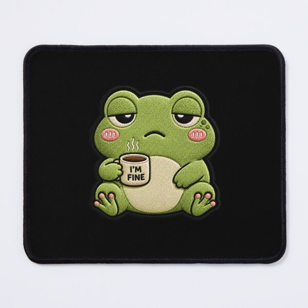 Item preview, Lazy Frog Embroidery Patch Cute Kawaii designed and sold by ColorSplash123.
