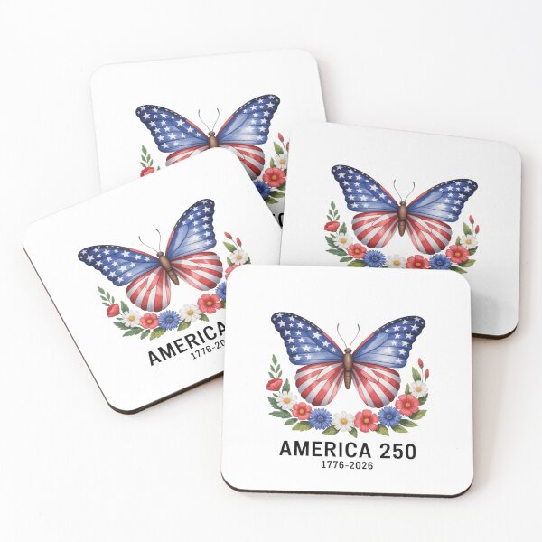 Item preview, 250th Anniversary Butterfly USA Flag Patriotic 4th of July designed and sold by TyraYoung.