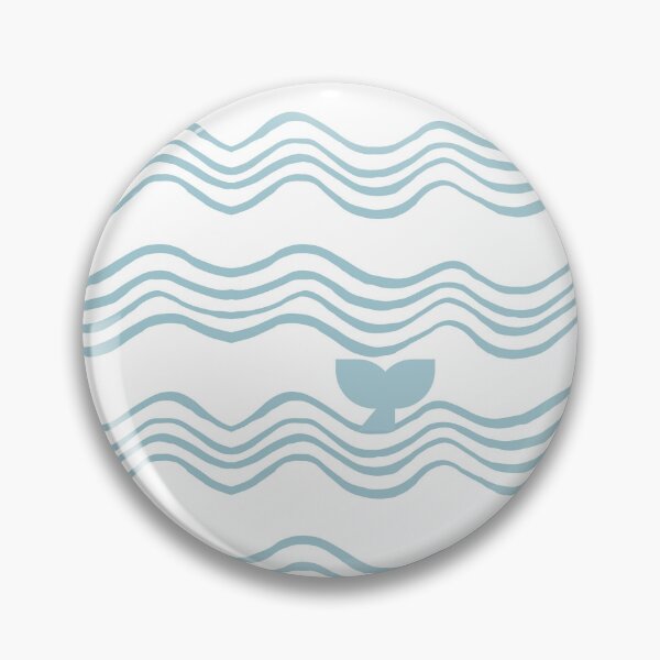 Item preview, whale tale blue on white designed and sold by Boy and Belugee.