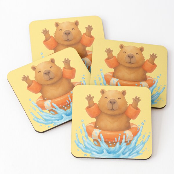 Item preview, Happy Splash Capybara designed and sold by Ivy-Triggs.