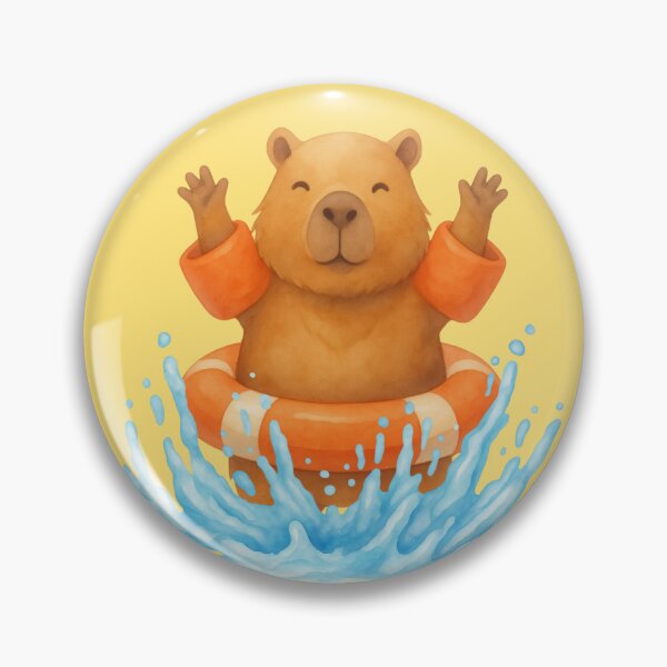 Item preview, Happy Splash Capybara designed and sold by Ivy-Triggs.