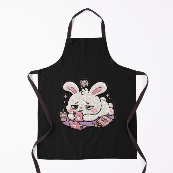 Item preview, Chronically Online Rabbit Embroidery Patch designed and sold by ColorSplash123.