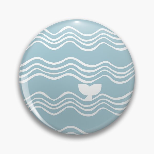 Item preview, whale tale white on blue designed and sold by Boy and Belugee.
