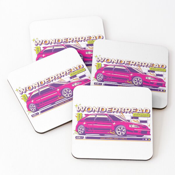 Item preview, Wonderbread & Whiplash - JDM Hot Hatch Type R 1998 Neon Pink Poster designed and sold by Pupung oktavian.
