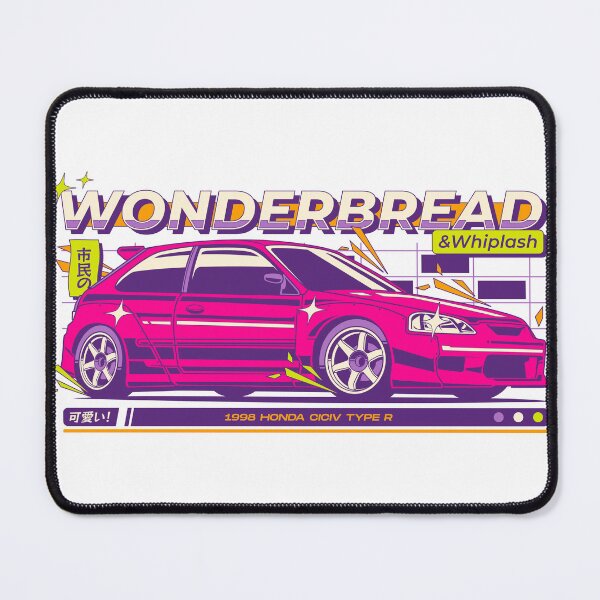 Item preview, Wonderbread & Whiplash - JDM Hot Hatch Type R 1998 Neon Pink Poster designed and sold by Pupung oktavian.