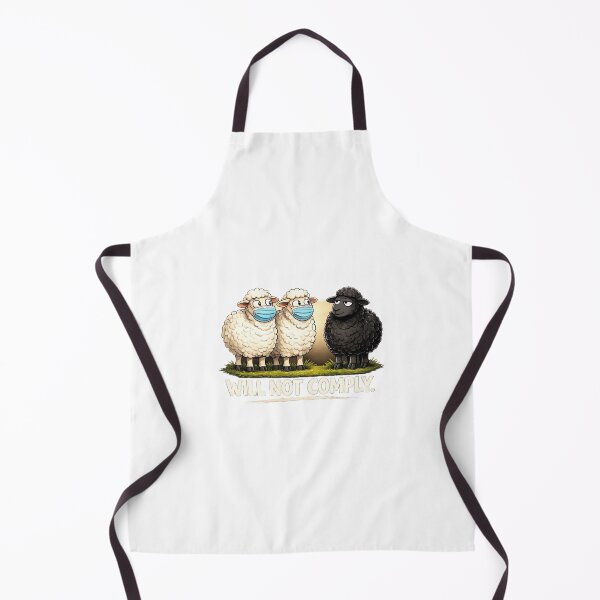Item preview, Will Not Comply – Black Sheep Cartoon T-Shirt designed and sold by DesignsbyVelvet.