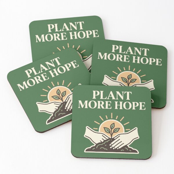 Item preview, Plant More Hope - Sprout & Rising Sun designed and sold by GazzatheGreen.