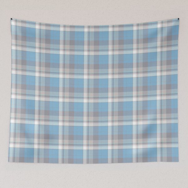 Item preview, Textured plaid blue  designed and sold by Boy and Belugee.