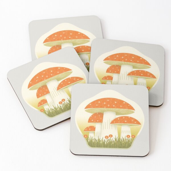 Item preview, Retro Mushroom Garden designed and sold by mellow-koko.